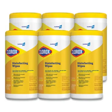 Disinfecting Wipes    7 X 8    Lemon Fresh    75/Canister    6/Carton