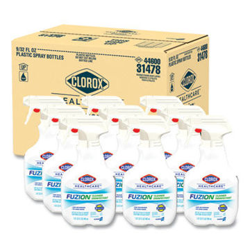 Fuzion Cleaner Disinfectant    Unscented    32 Oz Spray Bottle    9/Carton