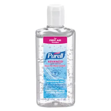 Advanced Refreshing Gel Hand Sanitizer    Clean Scent    4 Oz Flip-Cap Bottle    24/Carton