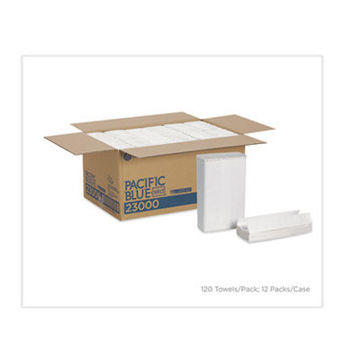 Pacific Blue Select C-Fold Paper Towels    10 1/10 X 13 1/5   White   120/Pk   12 Pk/Ct