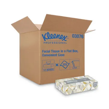 White Facial Tissue 2-Ply 125 Sheets/Box 12 Boxes/Carton