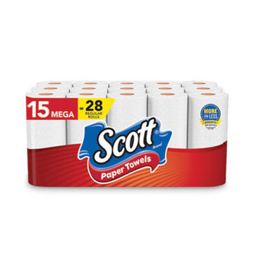 Choose-A-Sheet Mega Kitchen Roll Paper Towels    1-Ply    White    102/Roll    30 Rolls Carton