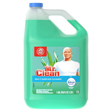 Multipurpose Cleaning Solution With Febreze   128 Oz Bottle    Meadows And Rain Scent    4/Carton