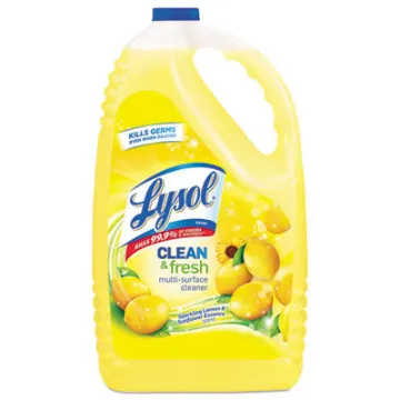 Clean And Fresh Multi-Surface Cleaner    Sparkling Lemon And Sunflower Essence    144 Oz Bottle    4/Carton