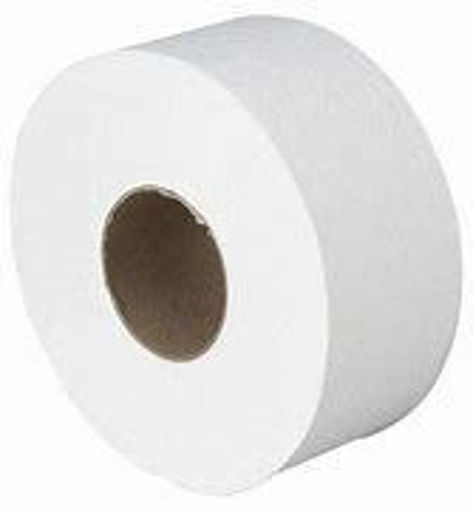 Picture of Jumbo Roll Bathroom Tissue, Septic Safe, 2-Ply, White, 3.2" x 525 ft, 12 Rolls/Carton