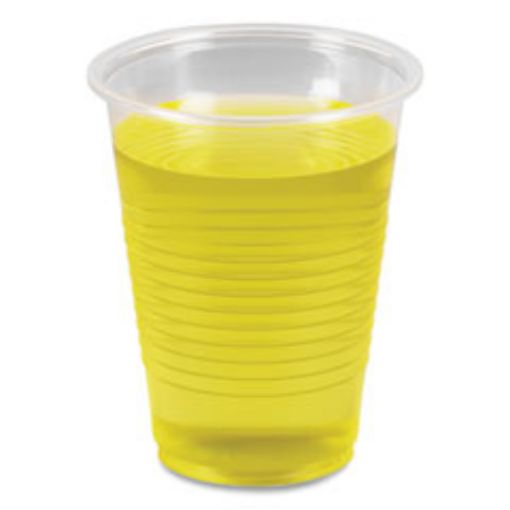 Picture of Translucent Plastic Cold Cups    7 Oz    Polypropylene    25 Cups/Sleeve    100 Sleeves/Carton