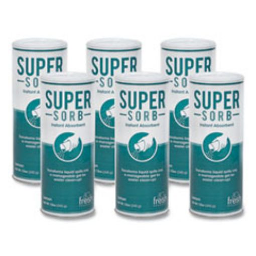 Picture of Super-Sorb Liquid Spill Absorbent    Powder    Lemon-Scent    12 Oz. Shaker Can    6/Box