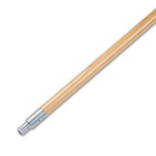 . Metal Tip Threaded Hardwood Broom Handle 15/16