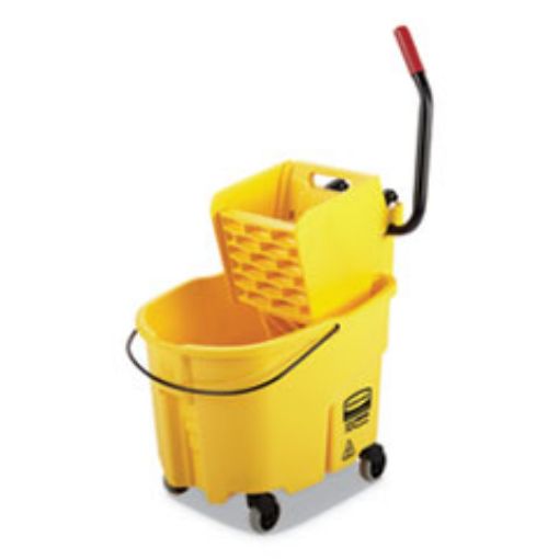 Picture of Wavebrake 2.0 Bucket/Wringer Combos    Side-Press    35 Qt    Plastic    Yellow