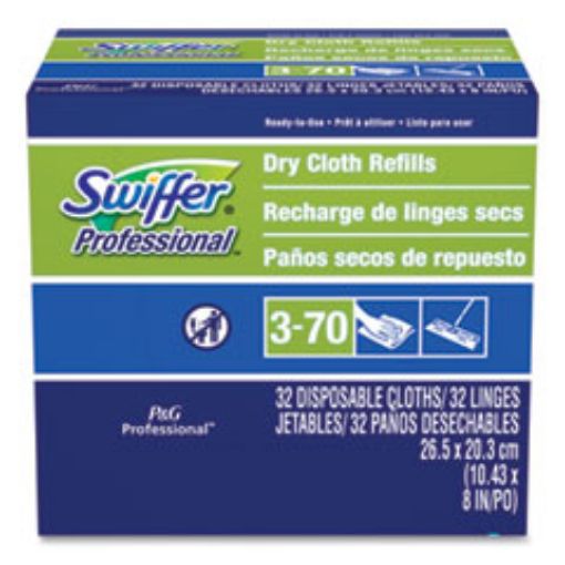 Picture of Dry Refill Cloths, White, 10 5/8" x 8", 32/Box