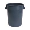 Picture of Round Waste Receptacle    Lldpe    32 Gal    Gray