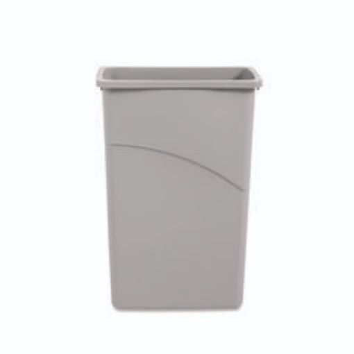 Picture of Slim Waste Container  23 Gal Gray  Plastic